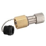 1141 Series High Pressure, 303 Stainless Steel Coupler with Threaded Brass Sleeve